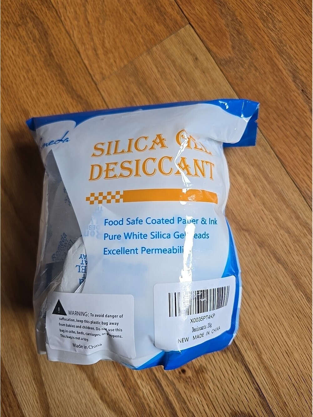 New Romeda Silica Gel Dessicant Packs Food Safe Coated Paper & Ink 20g 15 pcs